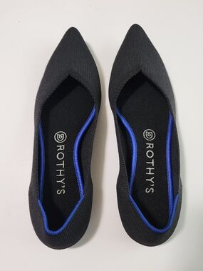 Rothy's The Point Black Slip-on Pointed-toe Flats Women's Size 9